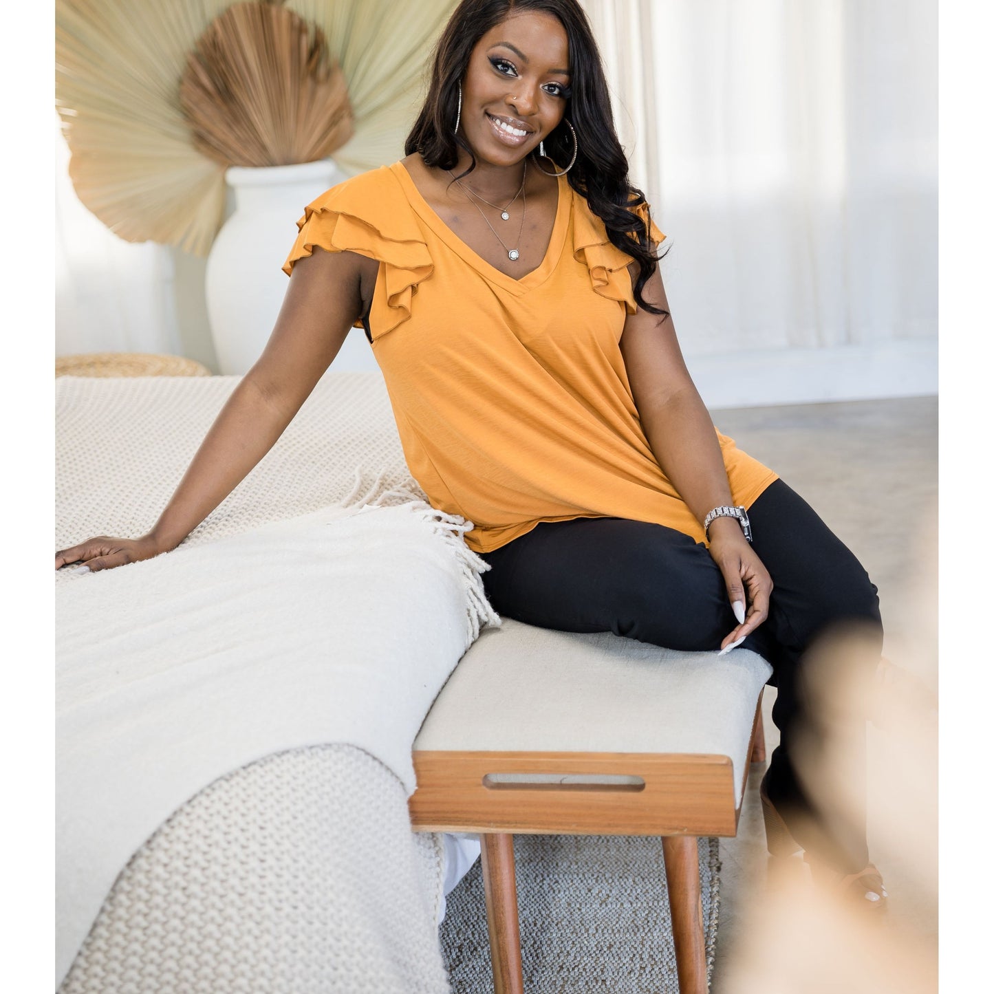 Dubai Double Ruffle Top