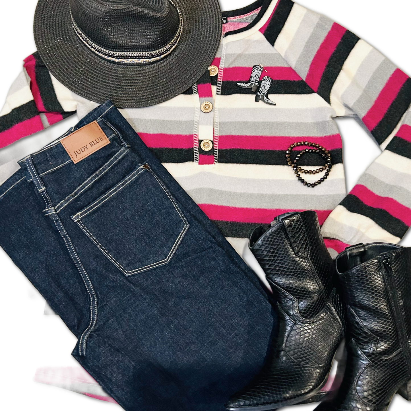 Love Stripes - Fleece Pullover