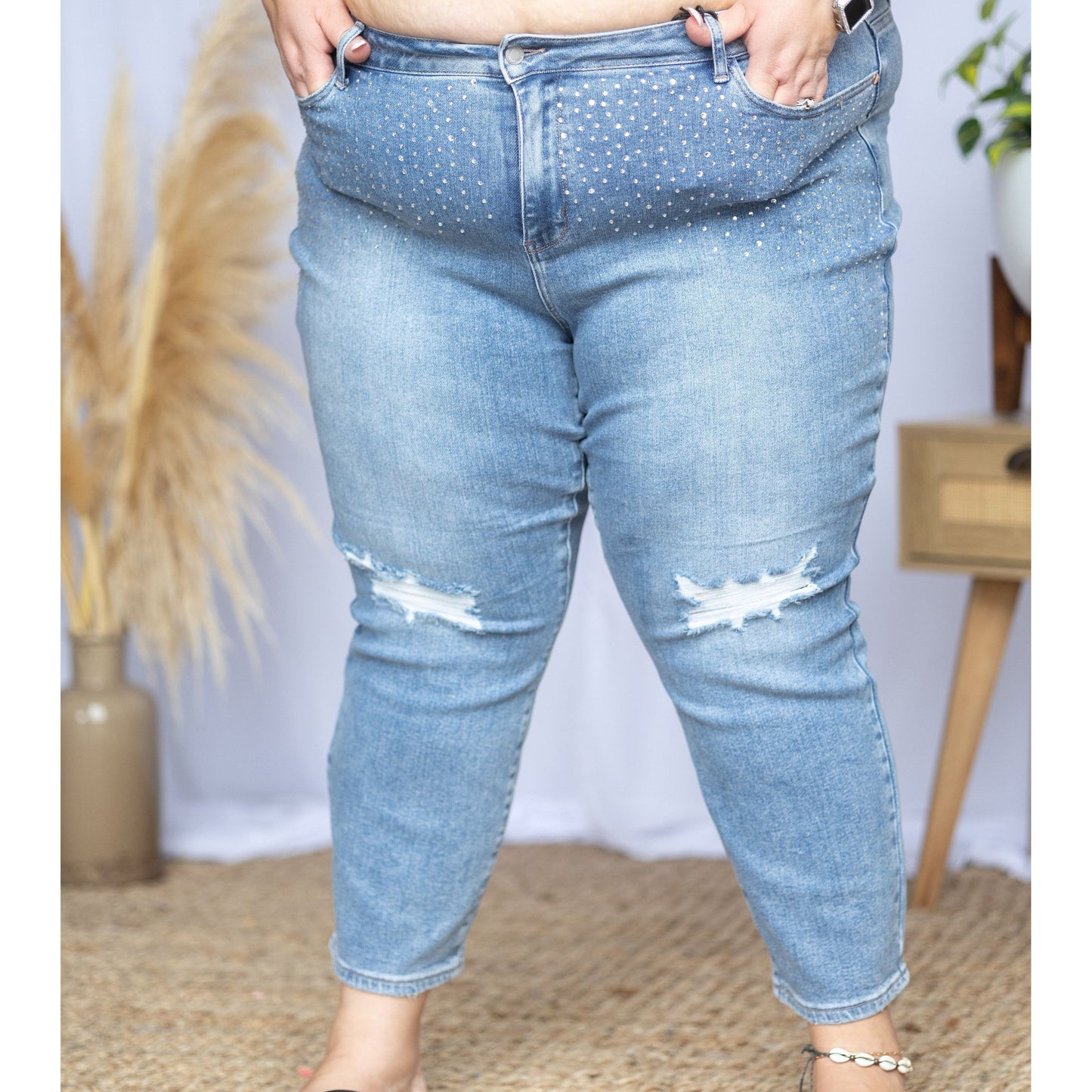 Rhinestone Beauty - Judy Blue Slim Fit