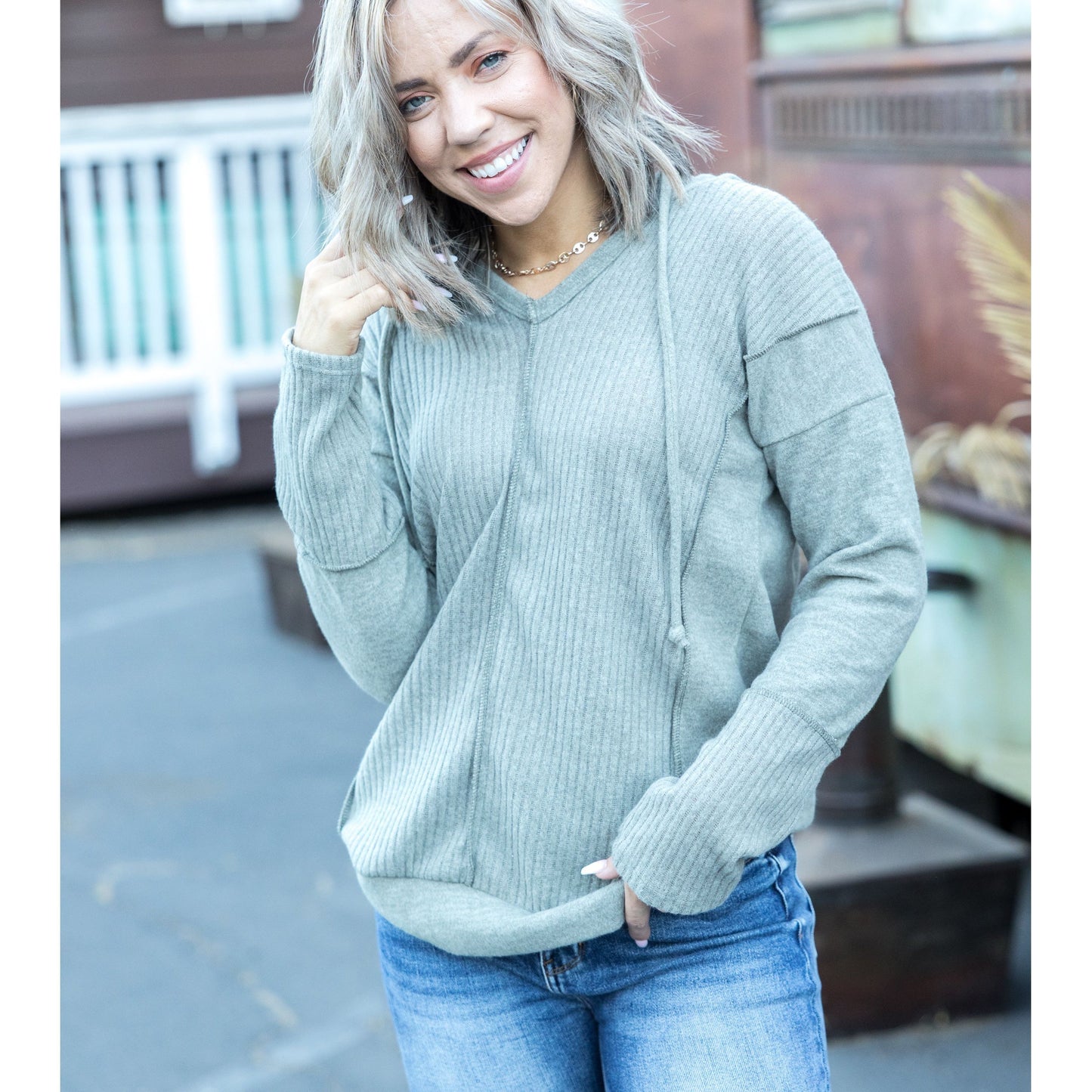 Brush Your Cares Away Hoodie - Army Green