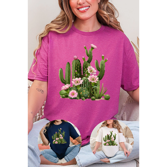 Floral Cactus Graphic Tee