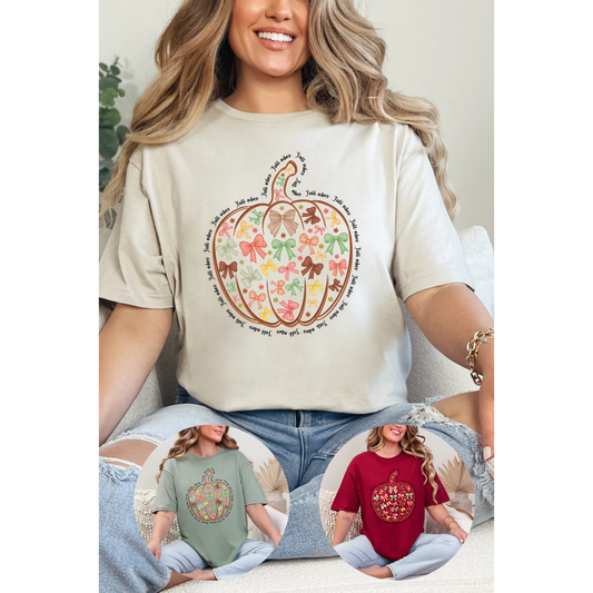 Bow Pumpkin Graphic Tee