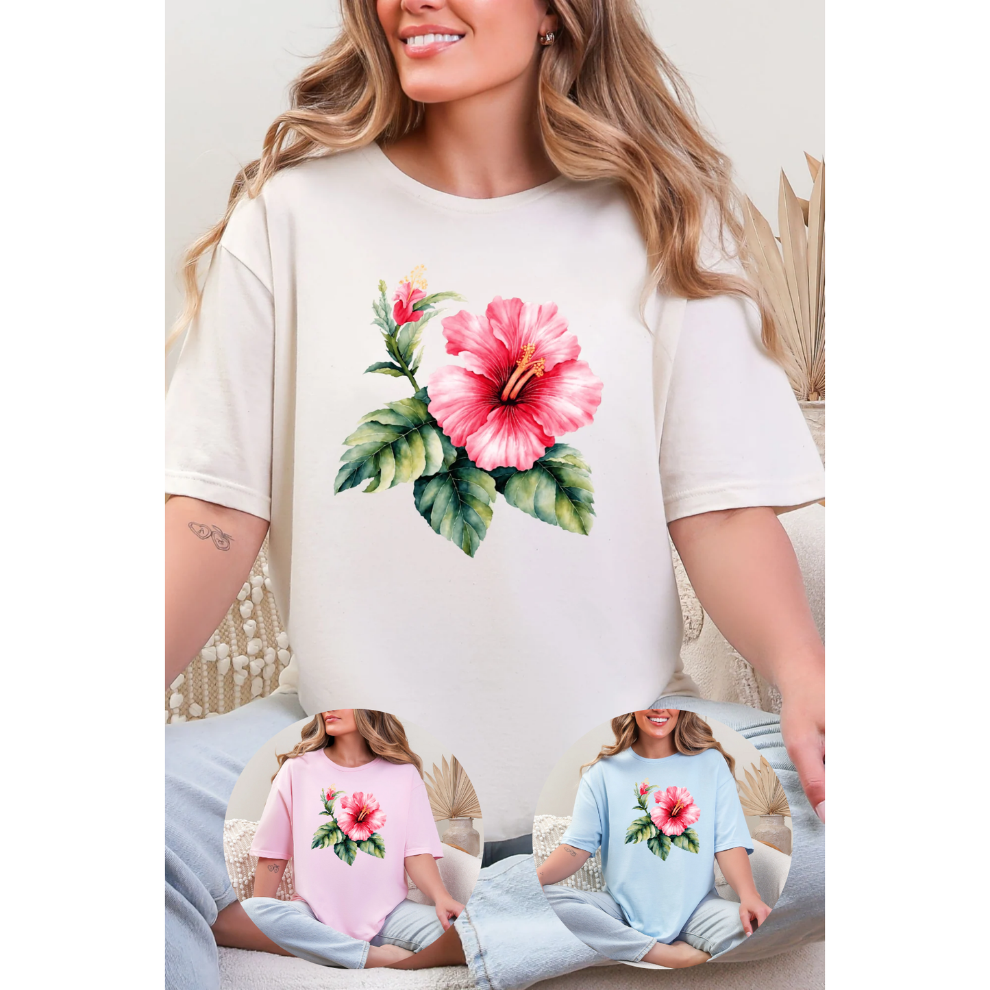 Hibiscus Graphic Tee