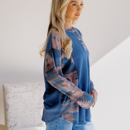 Aztec Waves Long Sleeve