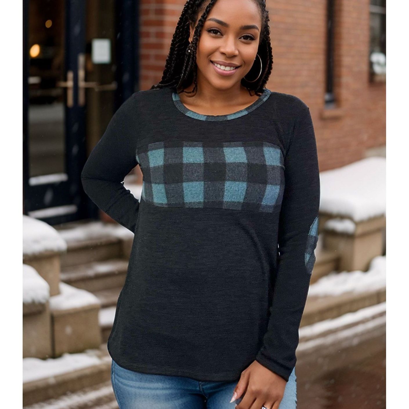 Balanced in Teal - Pullover