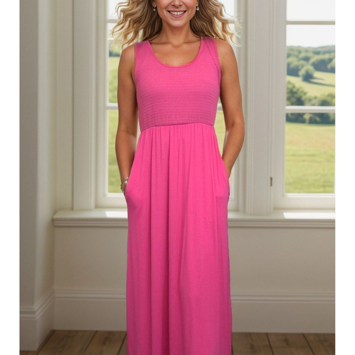 Begonia Beauty Maxi Dress