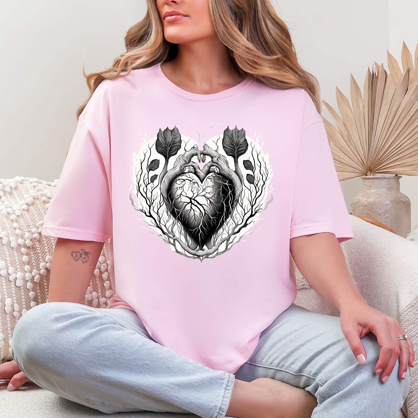 Floral Heart Graphic Tee