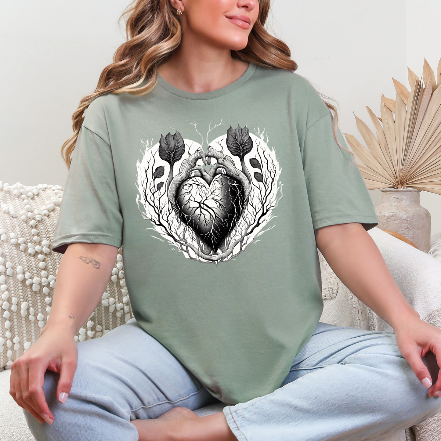 Floral Heart Graphic Tee