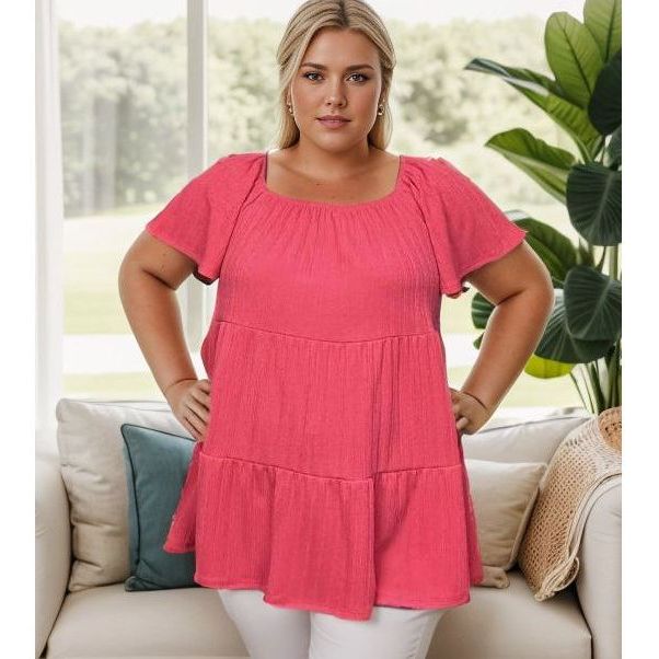 Crimson Tides - Tiered Top