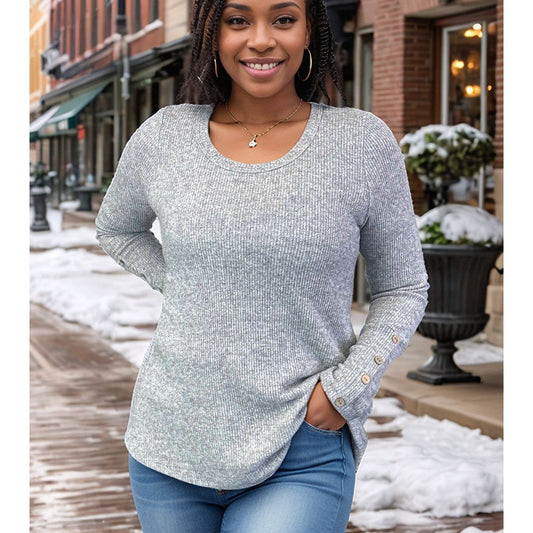 Cute As a Button - Pullover