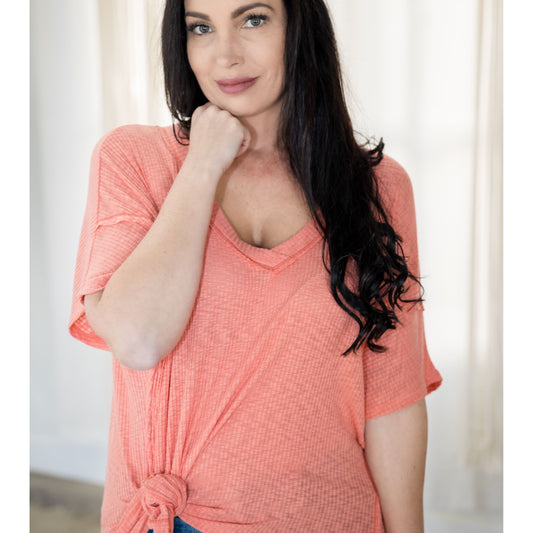 Cute In Coral - Short Sleeve