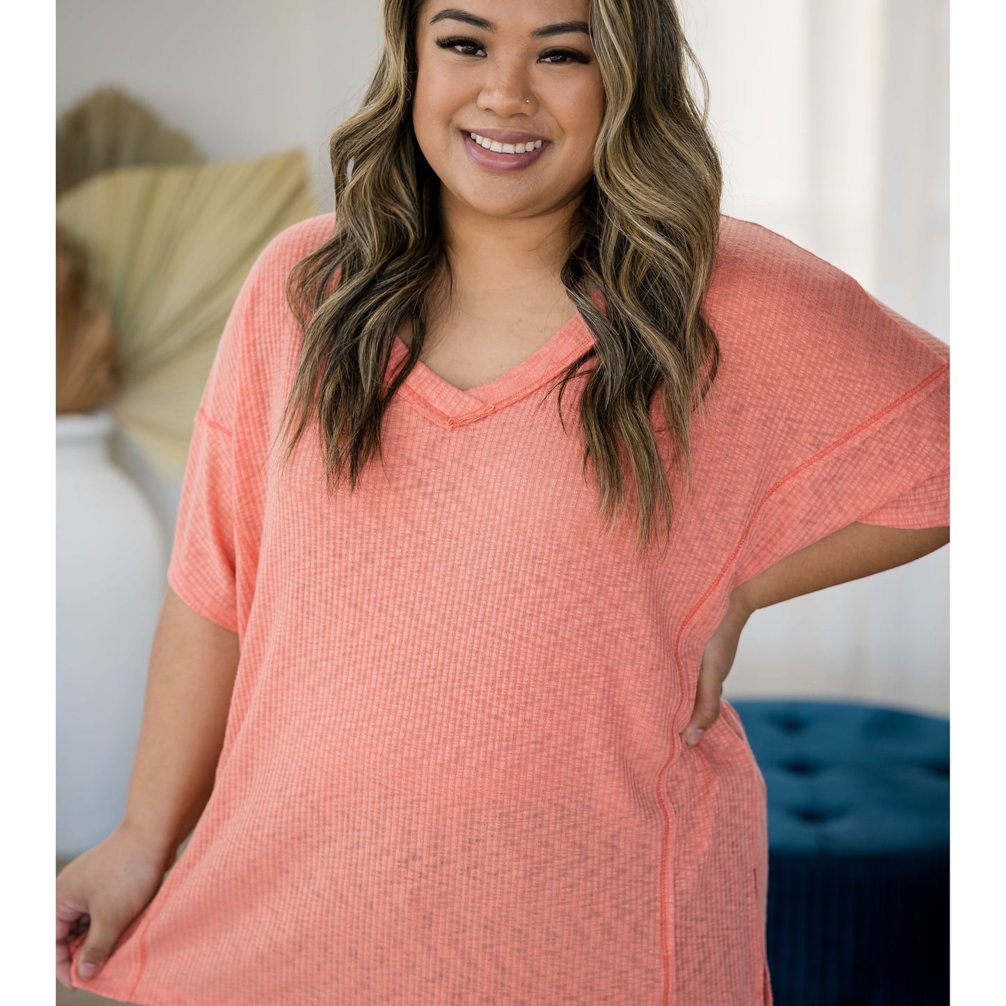 Cute In Coral - Short Sleeve