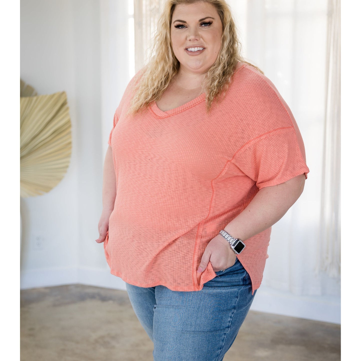 Cute In Coral - Short Sleeve