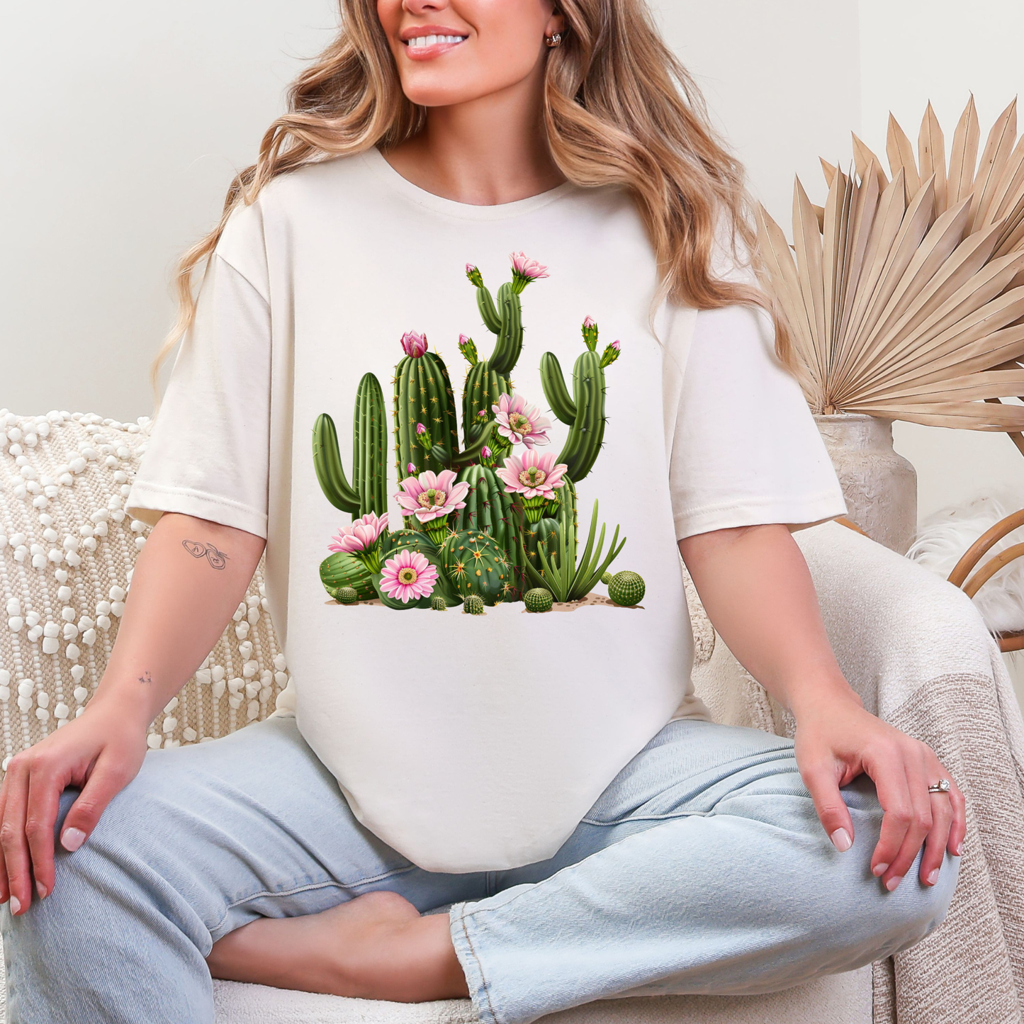 Floral Cactus Graphic Tee