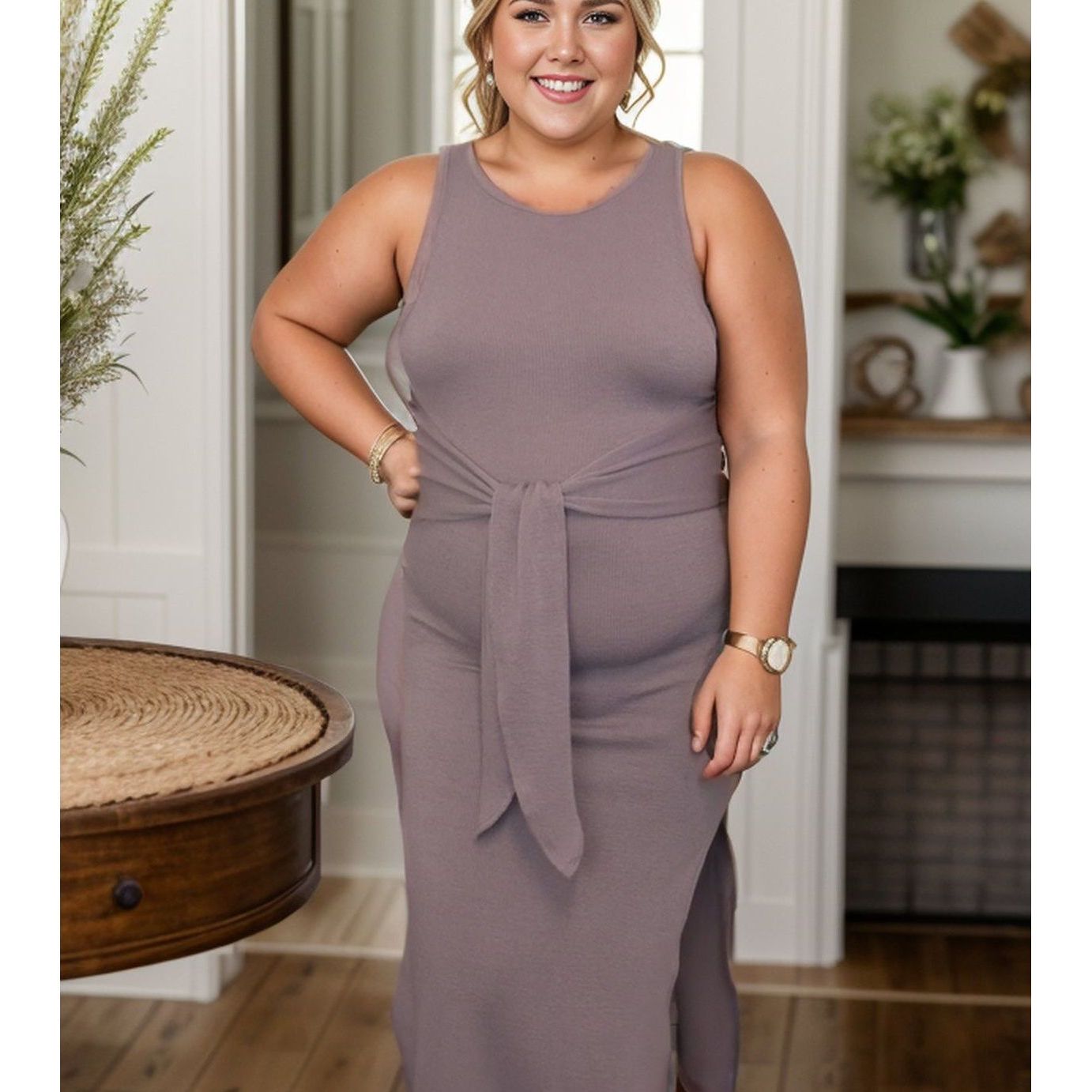 Embrace Your Beauty - Mauve Dress