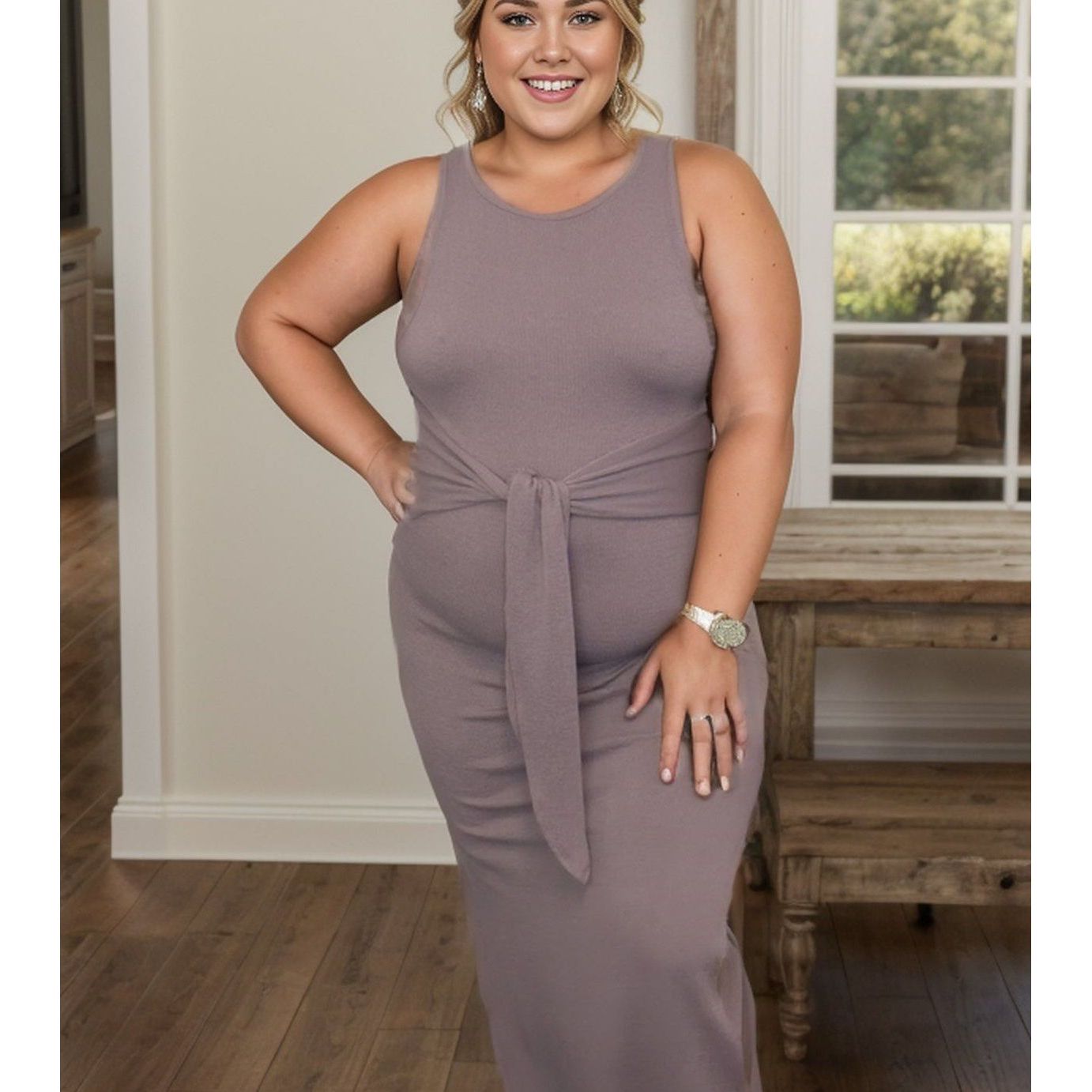 Embrace Your Beauty - Mauve Dress