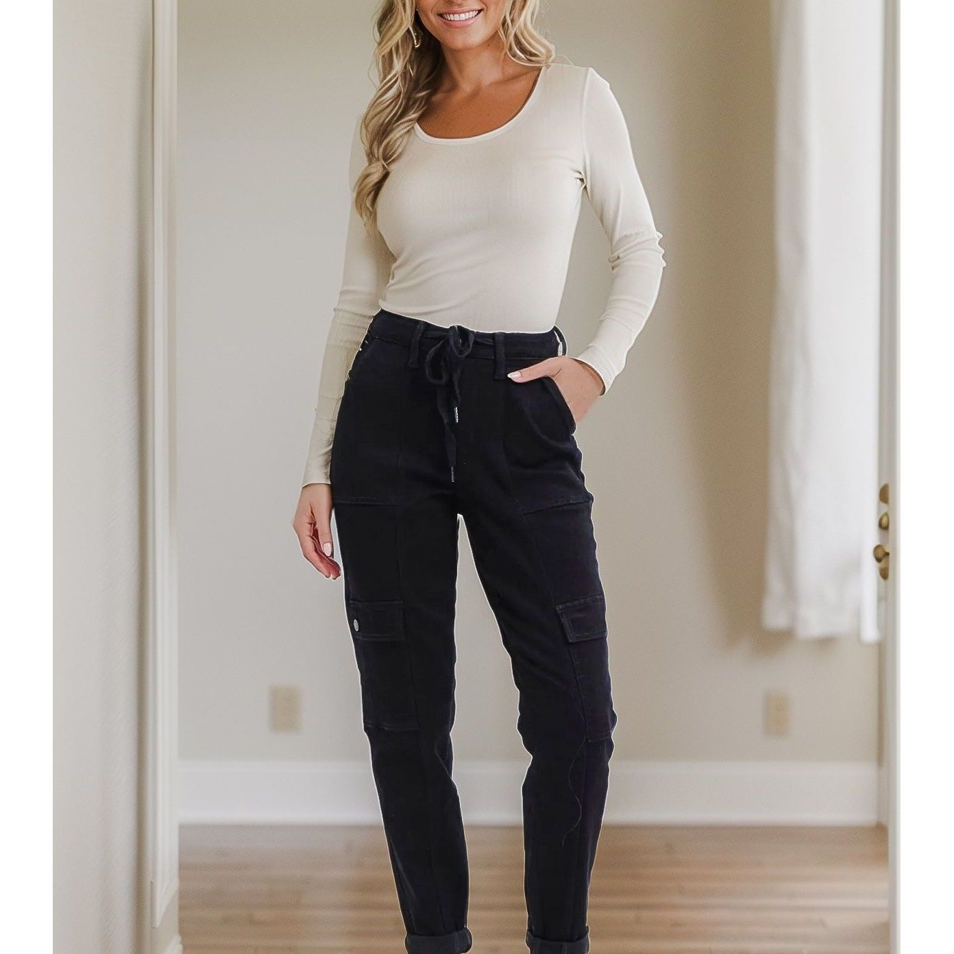 Got The Goods Judy Blue Cargo Cuffed Jogger