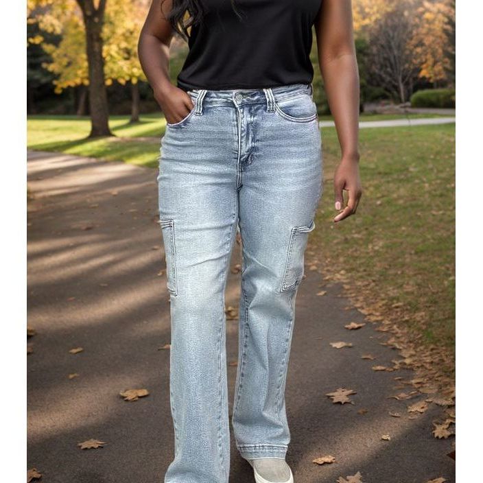 High Energy - Judy Blue Cargo Jeans