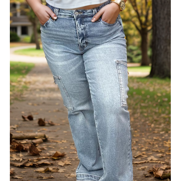 High Energy - Judy Blue Cargo Jeans