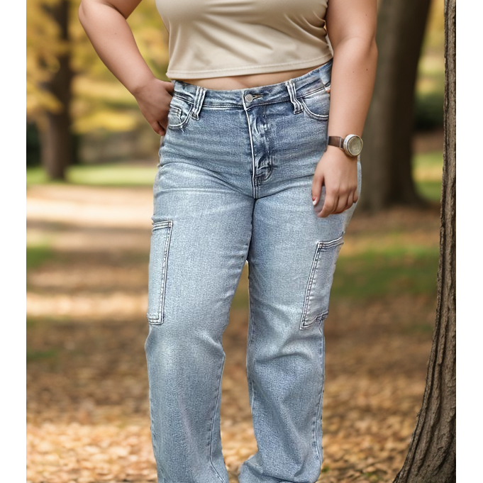 High Energy - Judy Blue Cargo Jeans