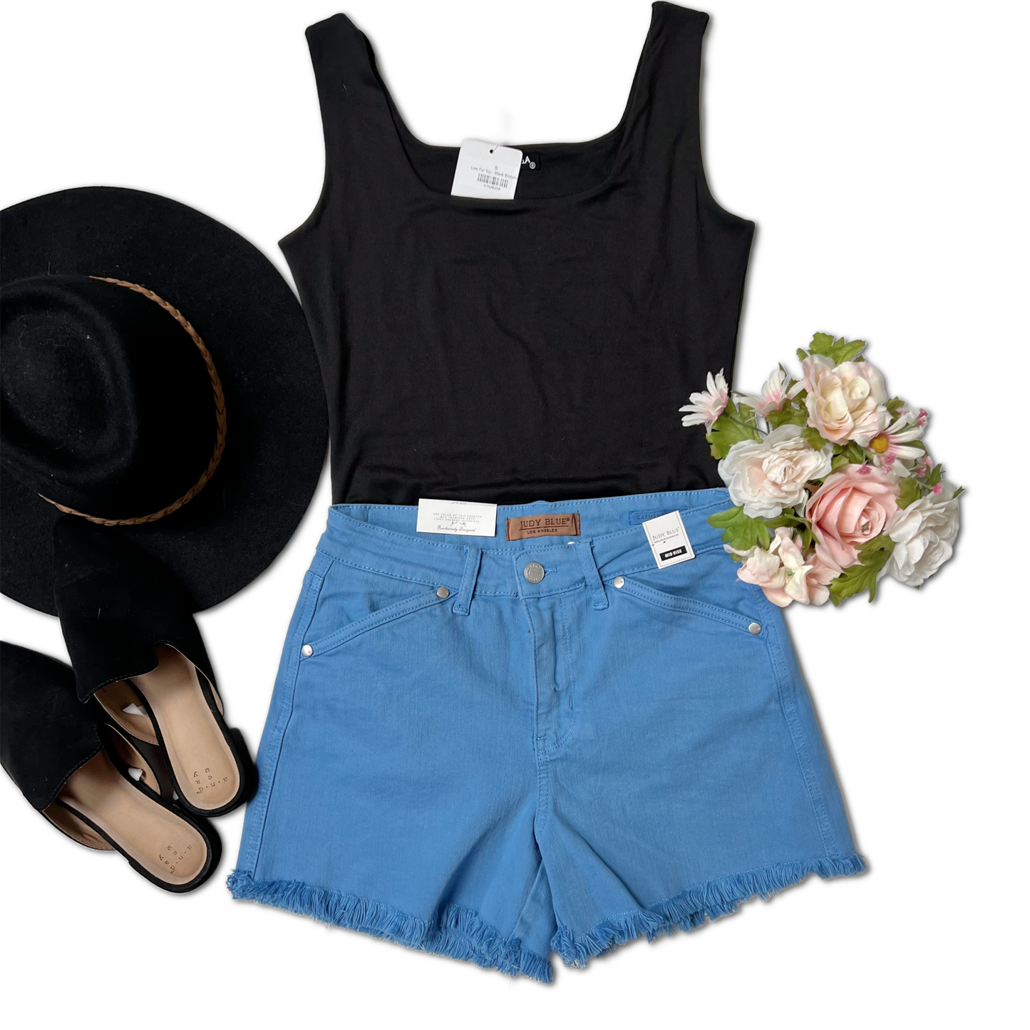 Sky Blue Judy Blue Shorts