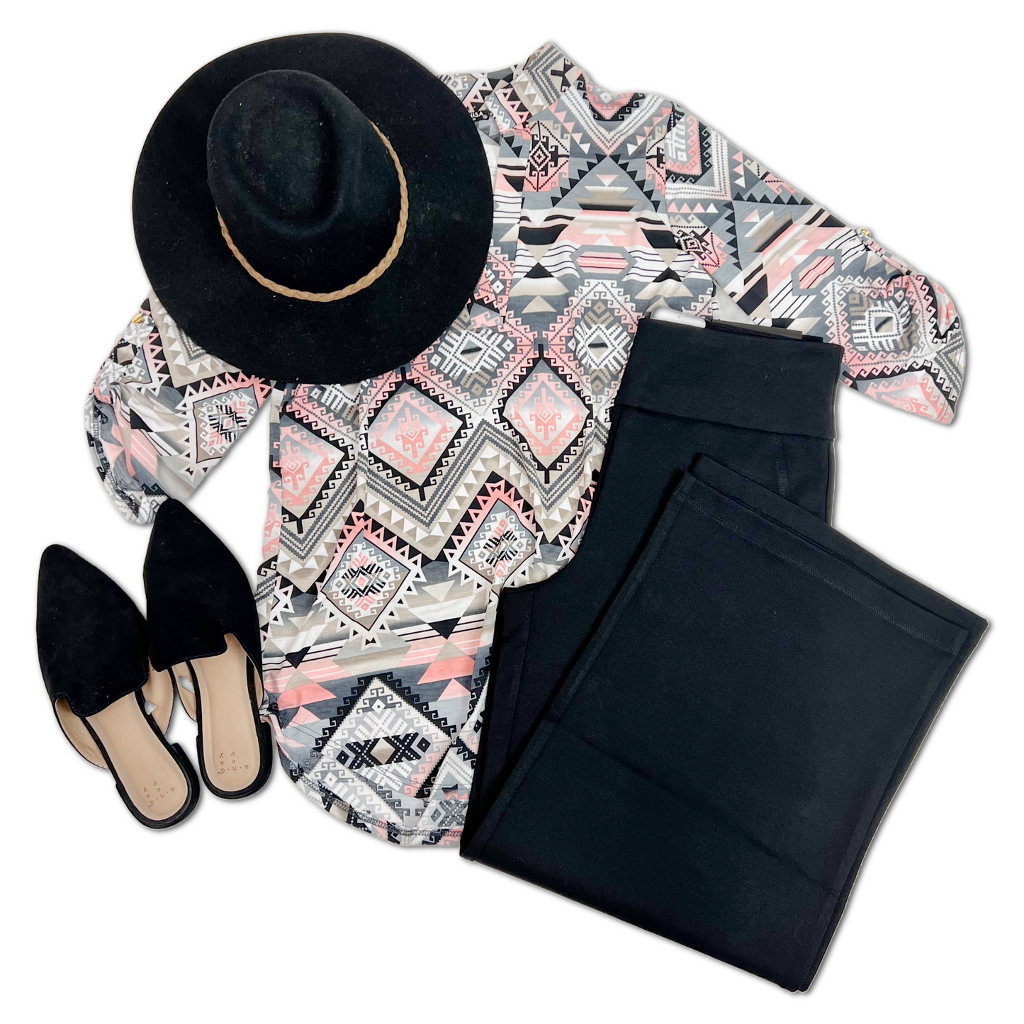 Chic Quetzal 3/4 Sleeve Top