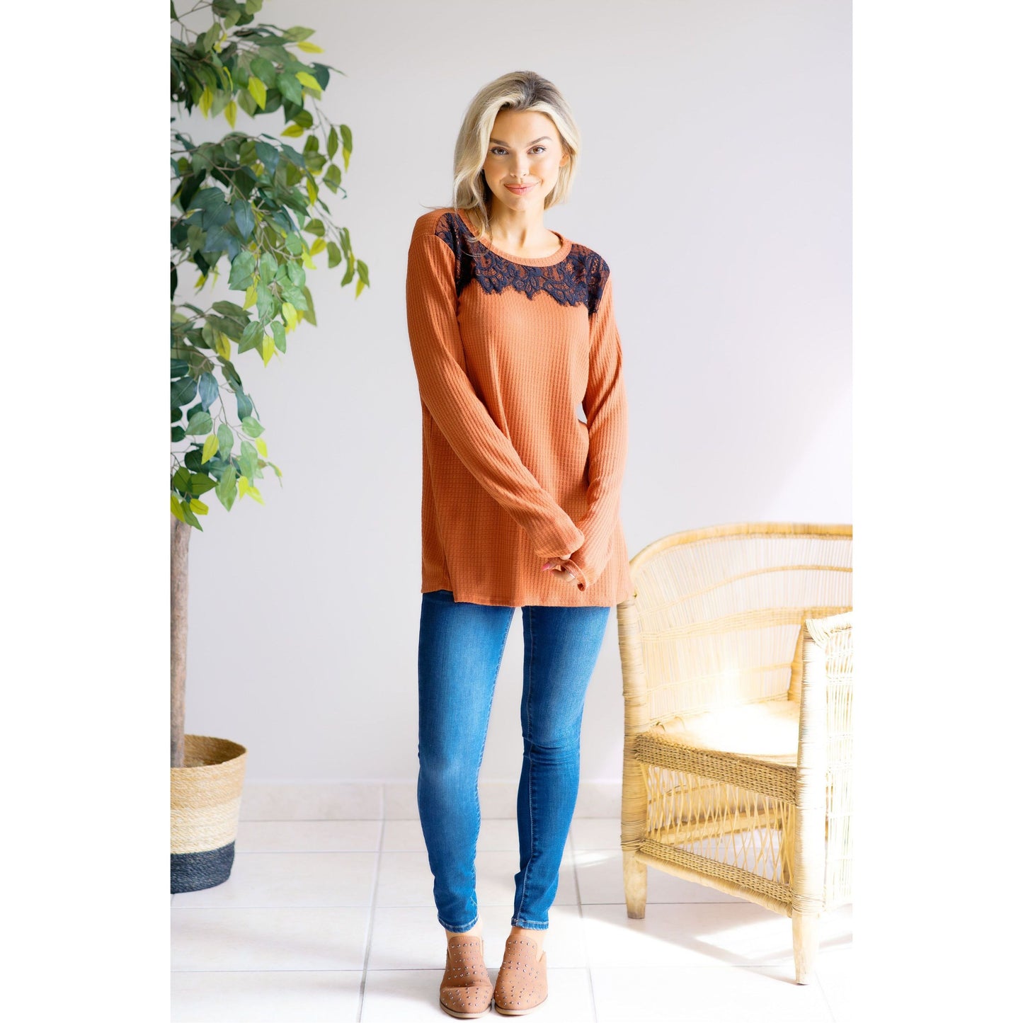 Falling Ember Knit Top
