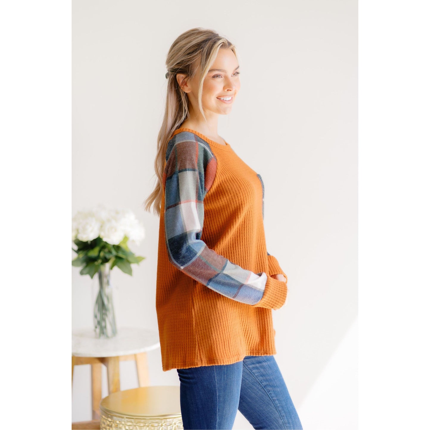 Plaid Intentions Top