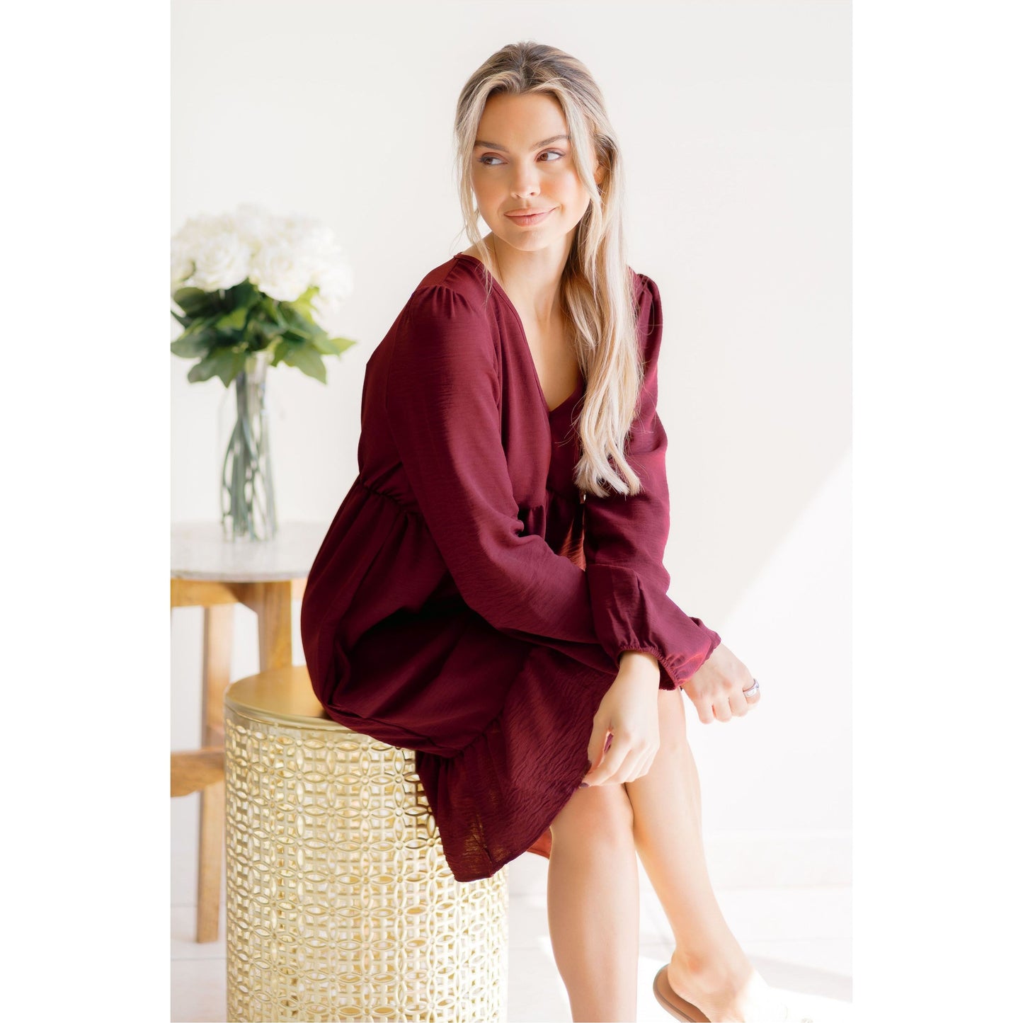 Burgundy Bliss Dress