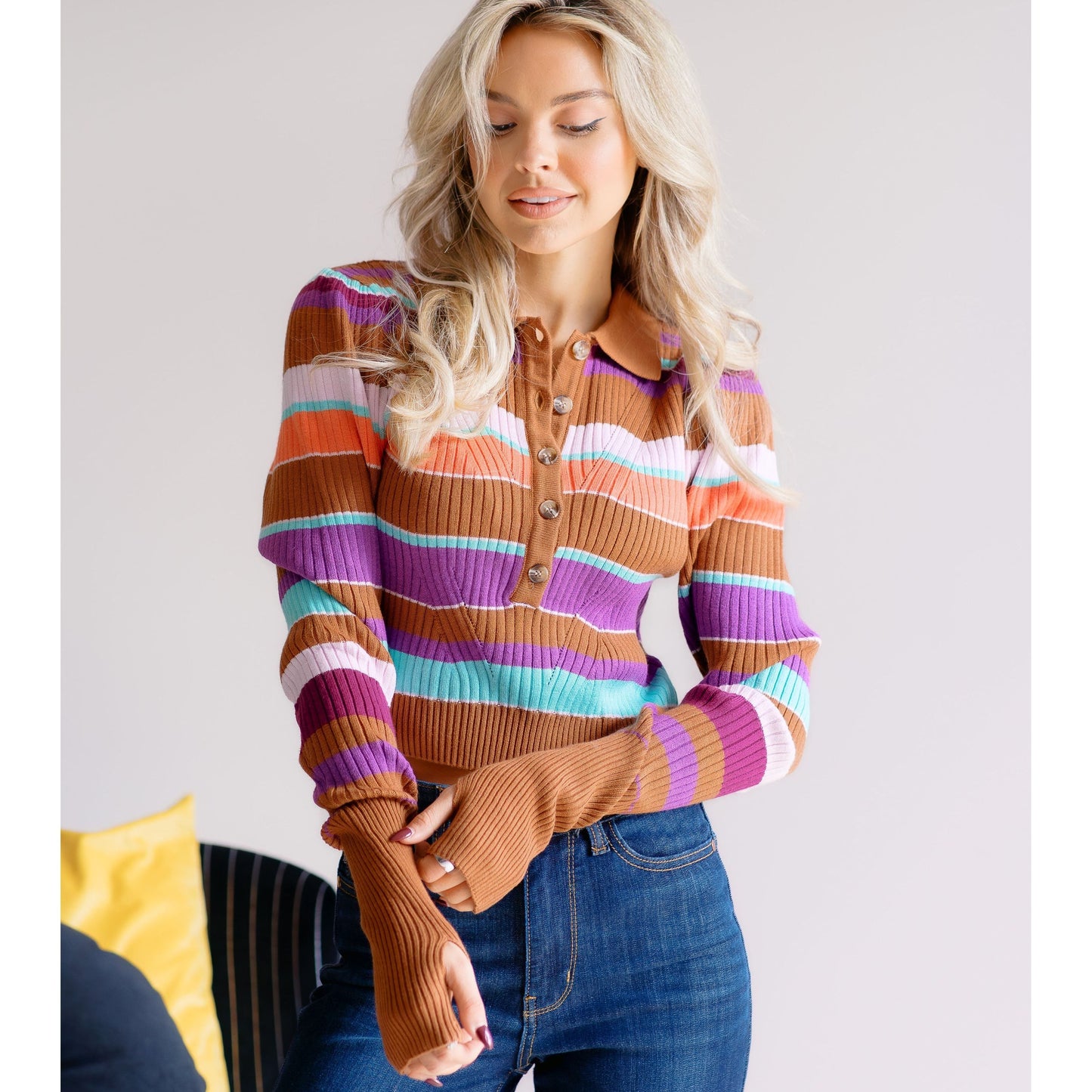 Enchanted Hues Crop Sweater