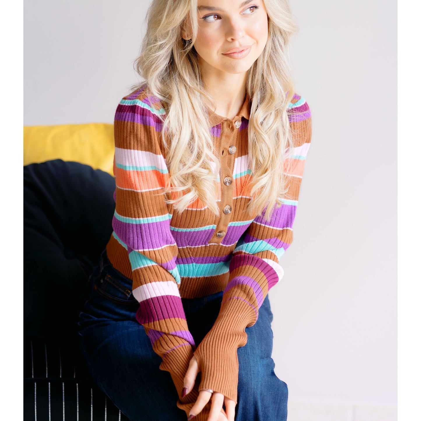 Enchanted Hues Crop Sweater