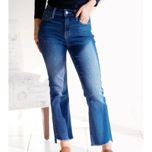 Dark Roast Denim Judy Blue Flares