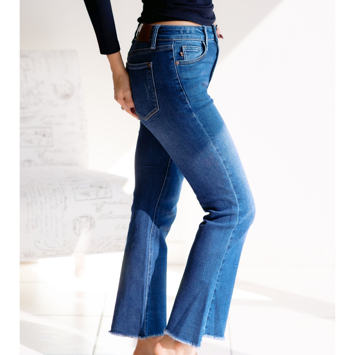 Dark Roast Denim Judy Blue Flares