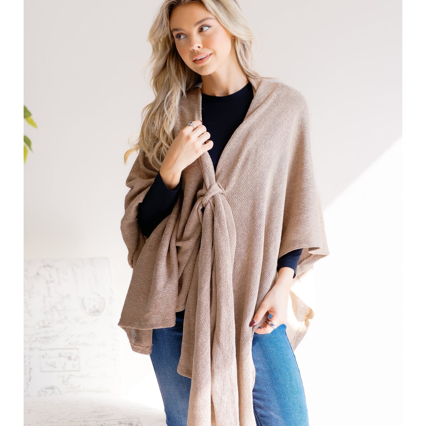 Latte Luxe Poncho
