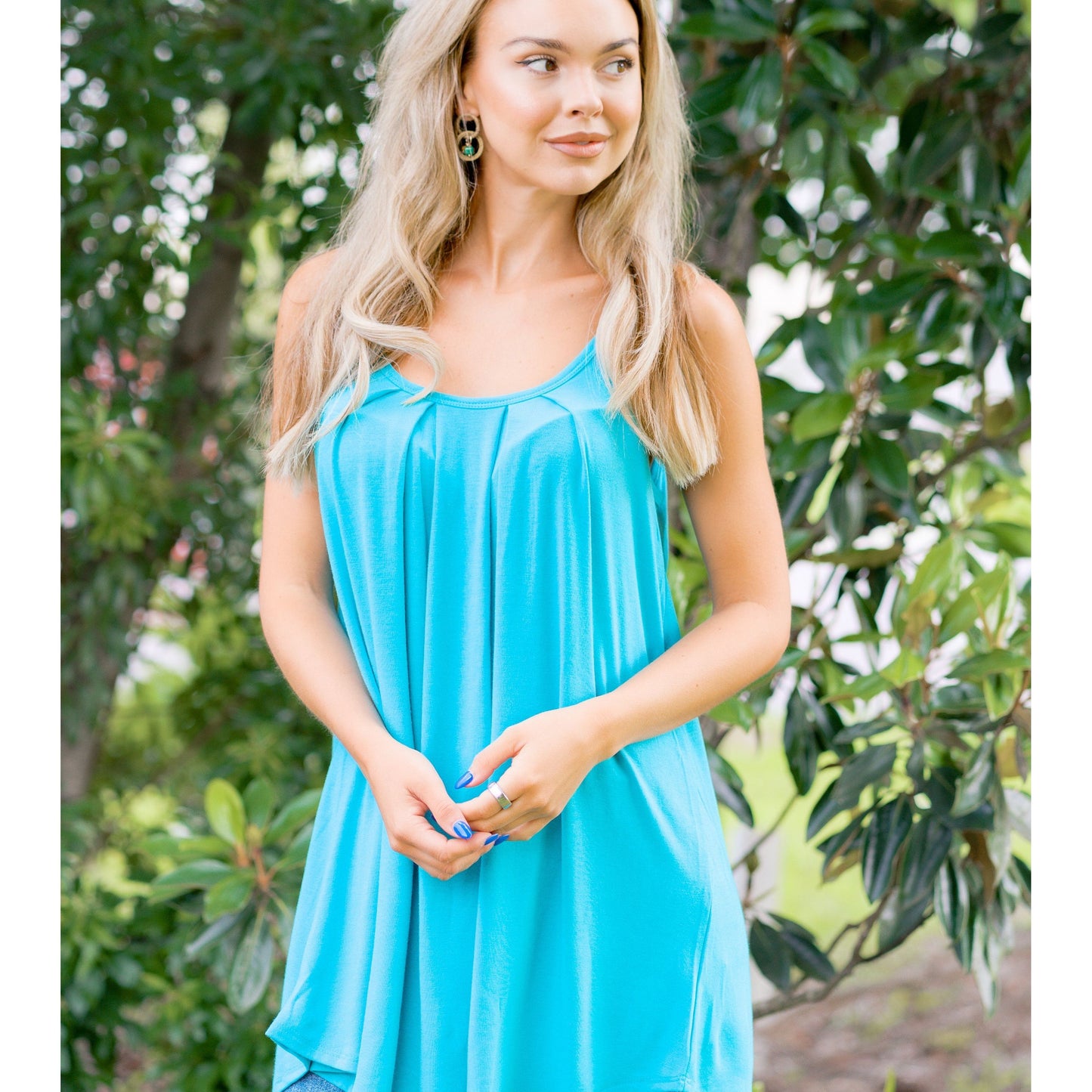 Neon Chill Pleated Tank