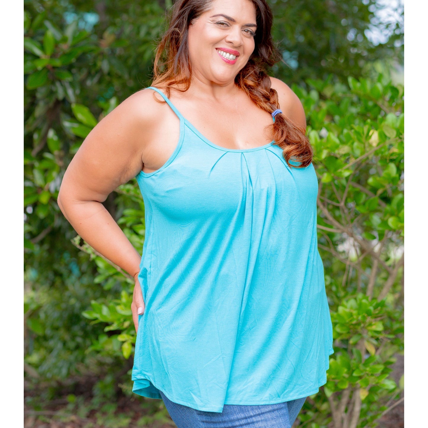 Neon Chill Pleated Tank