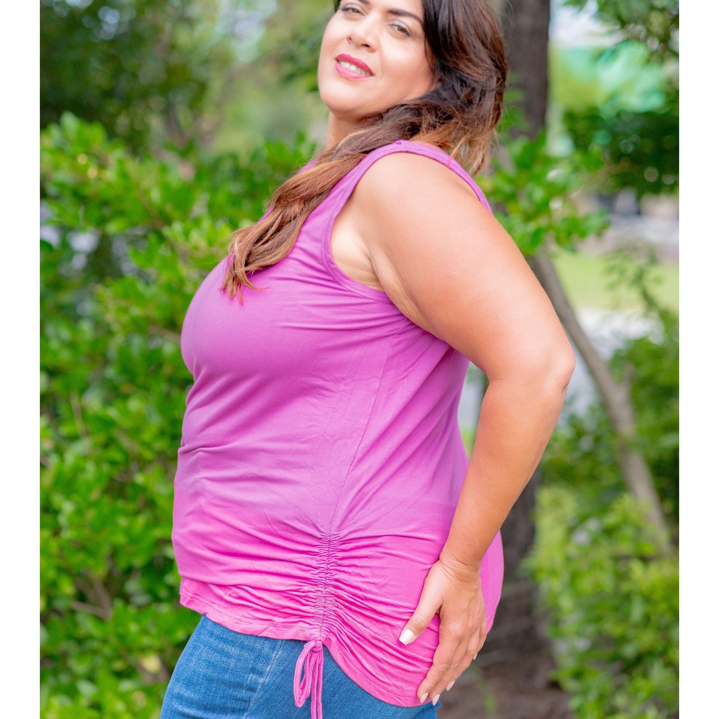 Electric Kiss Rouched Top