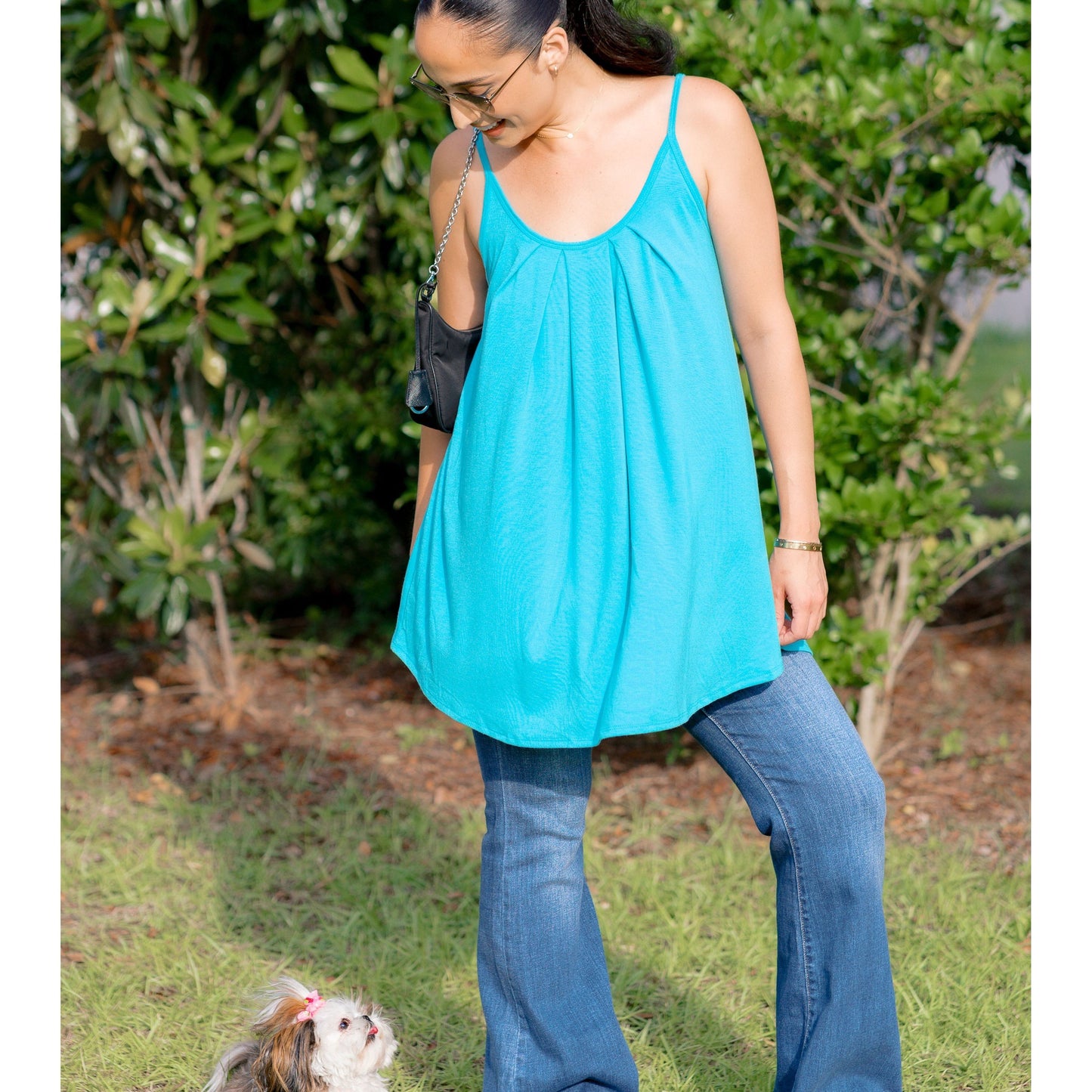 Neon Chill Pleated Tank