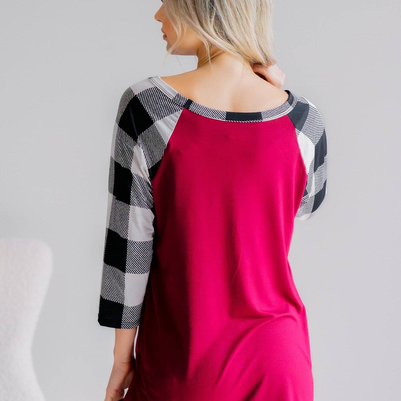 Cardinal Checks Raglan