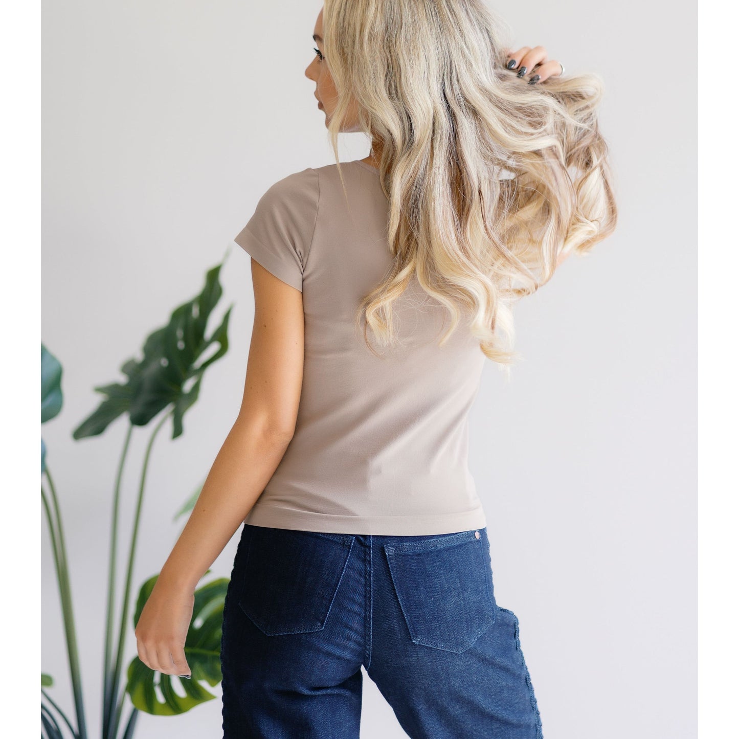 Light Mocha Timeless Basics Top