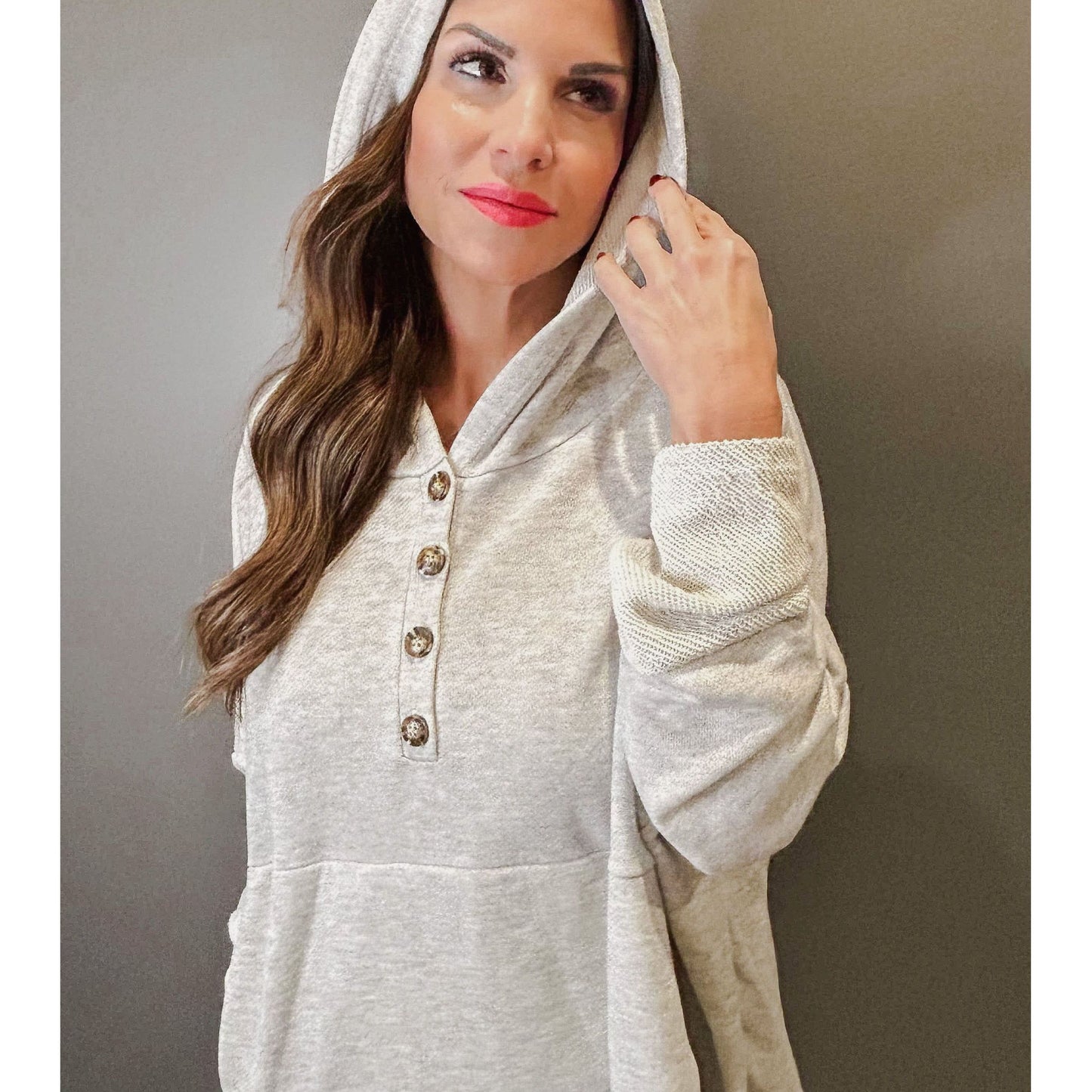 Lazy Day Hoodie - Heathered Grey