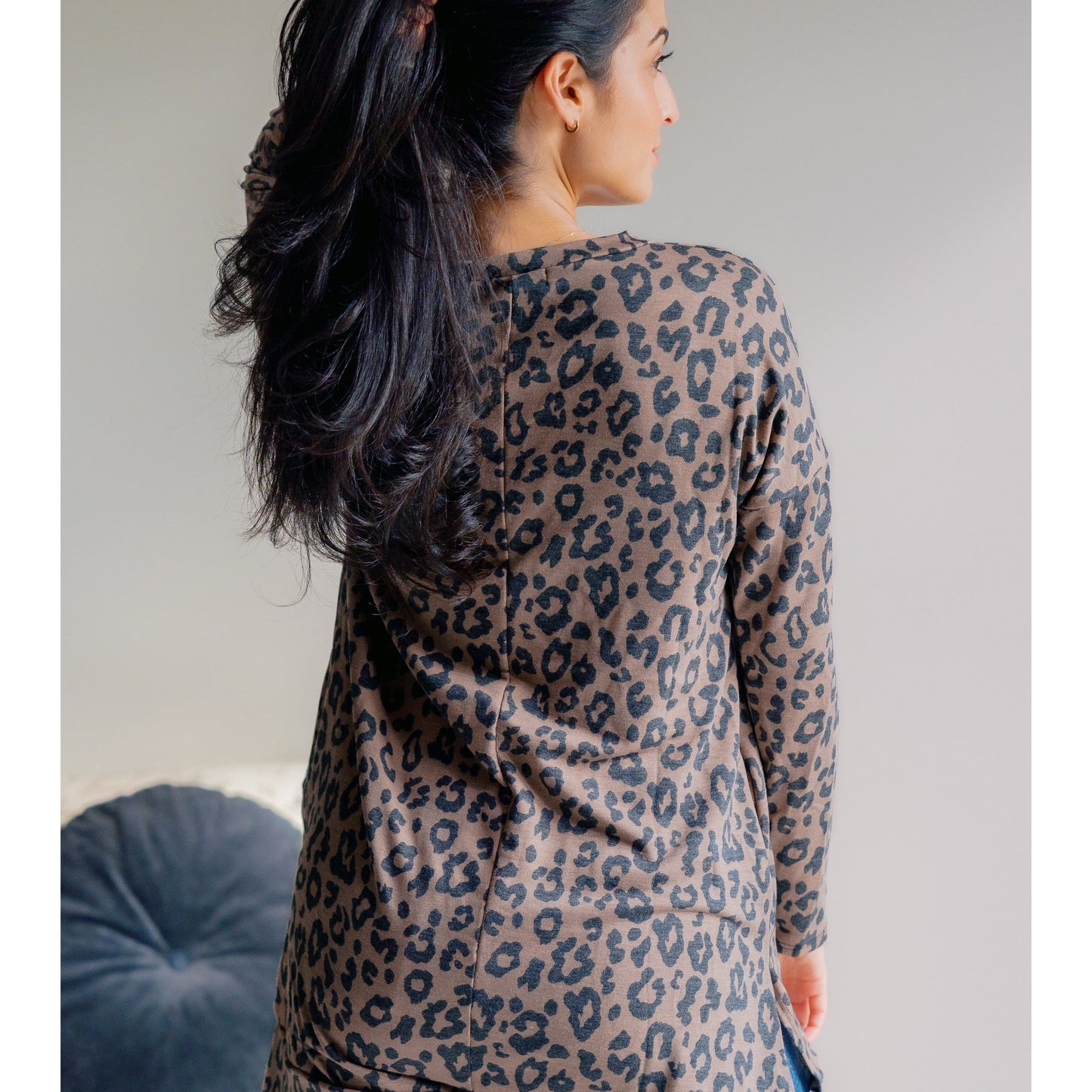 Leopard Lure V-Neck Tunic