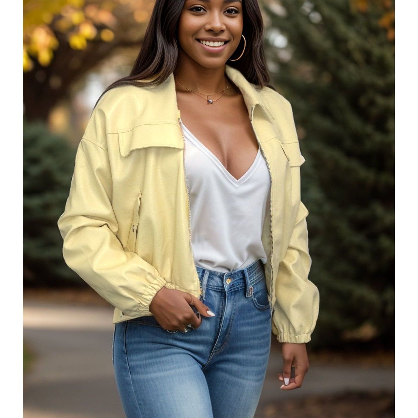 Little Ray of Sunshine - Leather Jacket