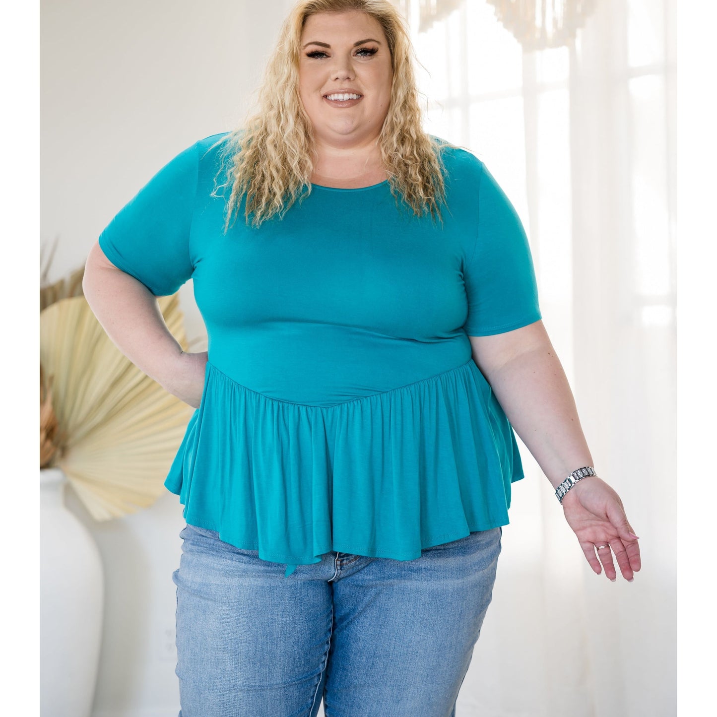 Lost Without You - Jade Peplum