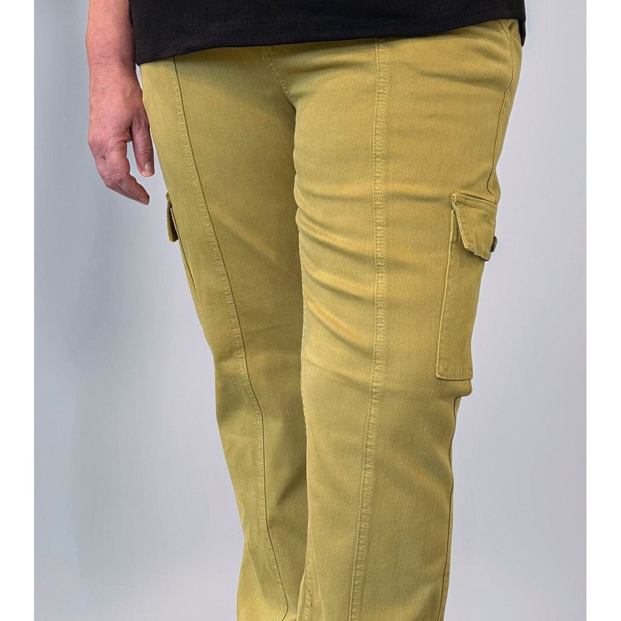 Matcha Babe - Judy Blue Cargo Jeans