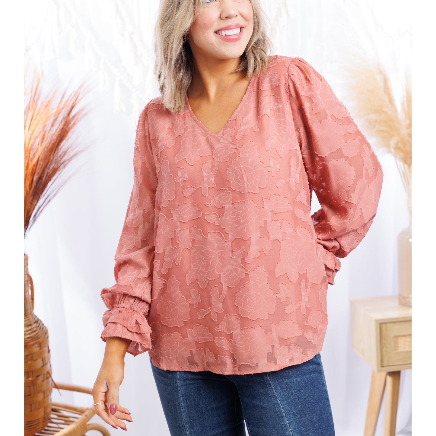 Pink Rose - Long Sleeve