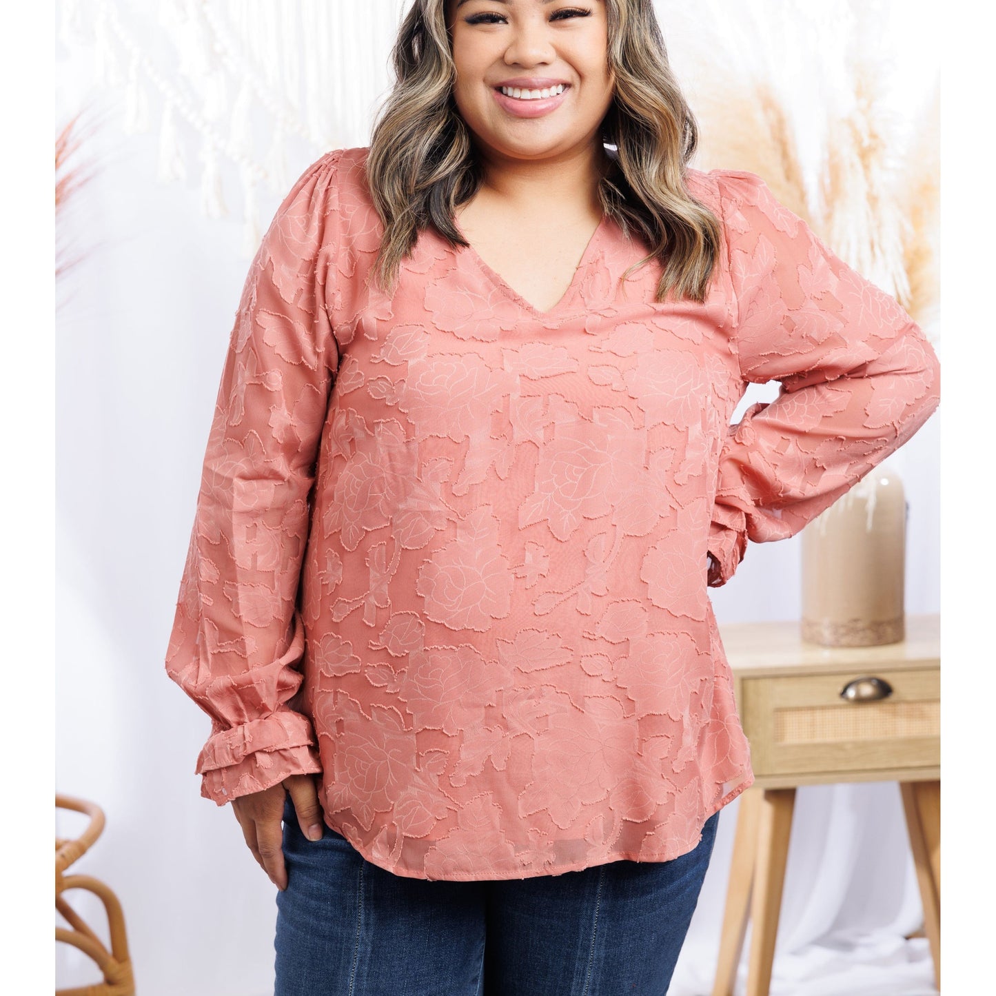 Pink Rose - Long Sleeve