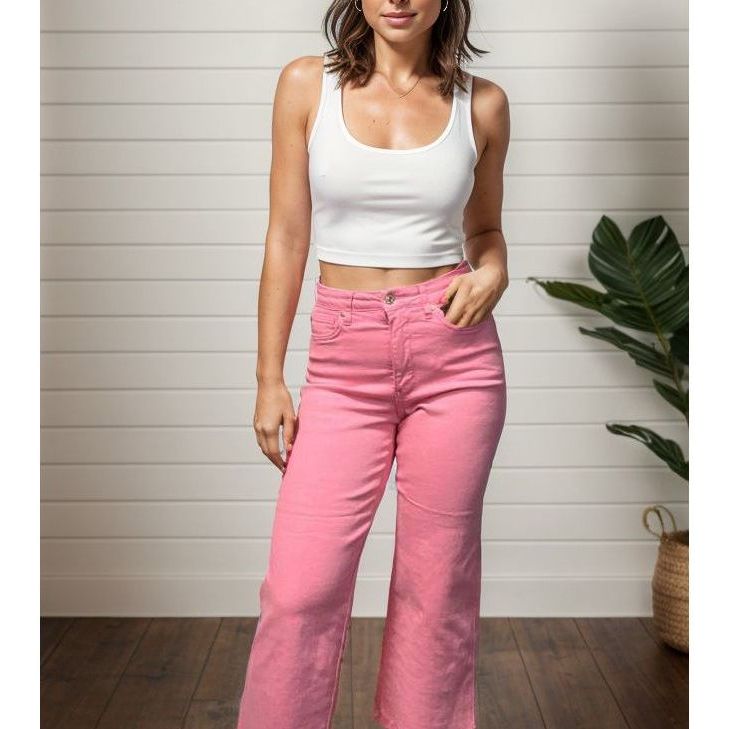 Pinky Promise Judy Blue Tummy Control Crops