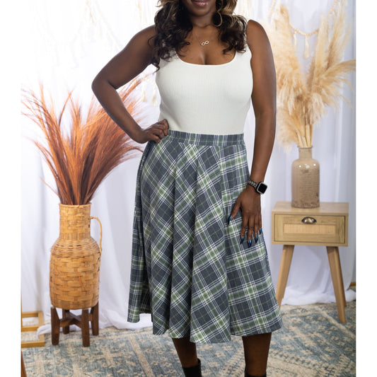Playful In Plaid - Skirt