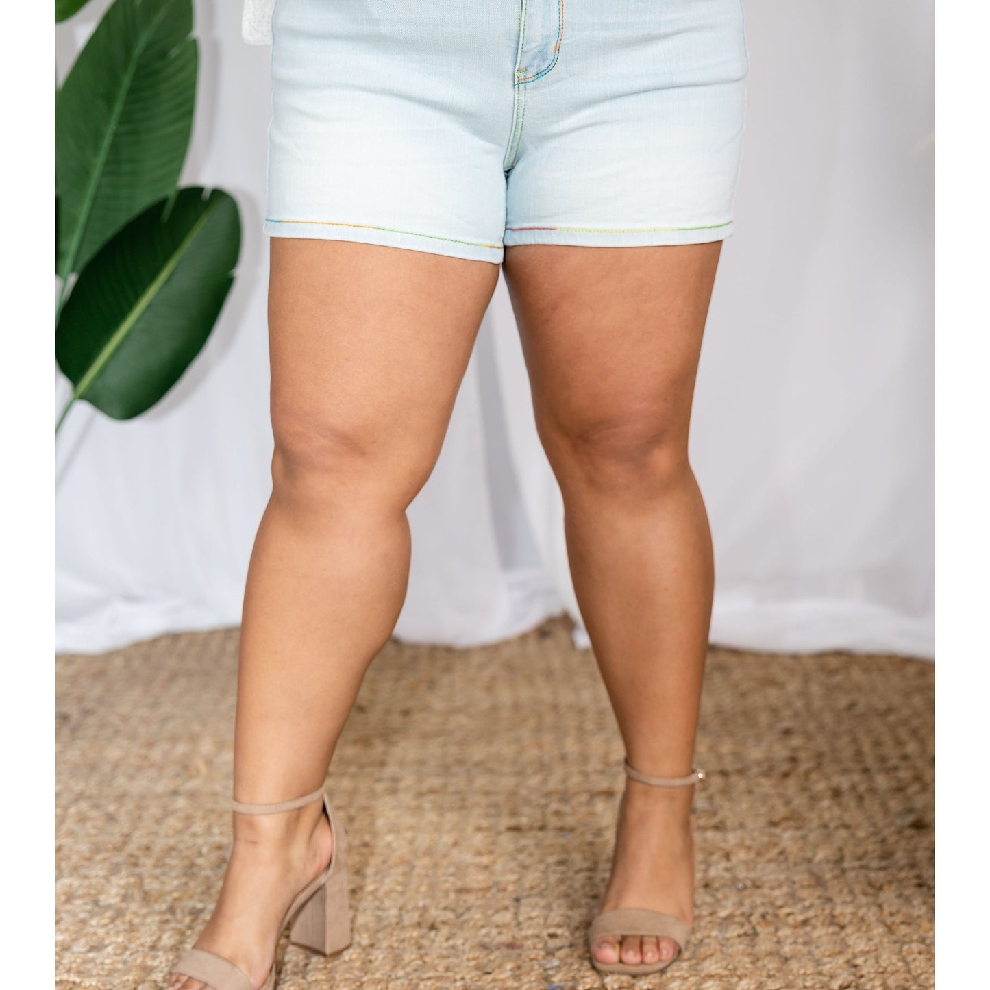 Rainbow Stitched - Judy Blue Shorts